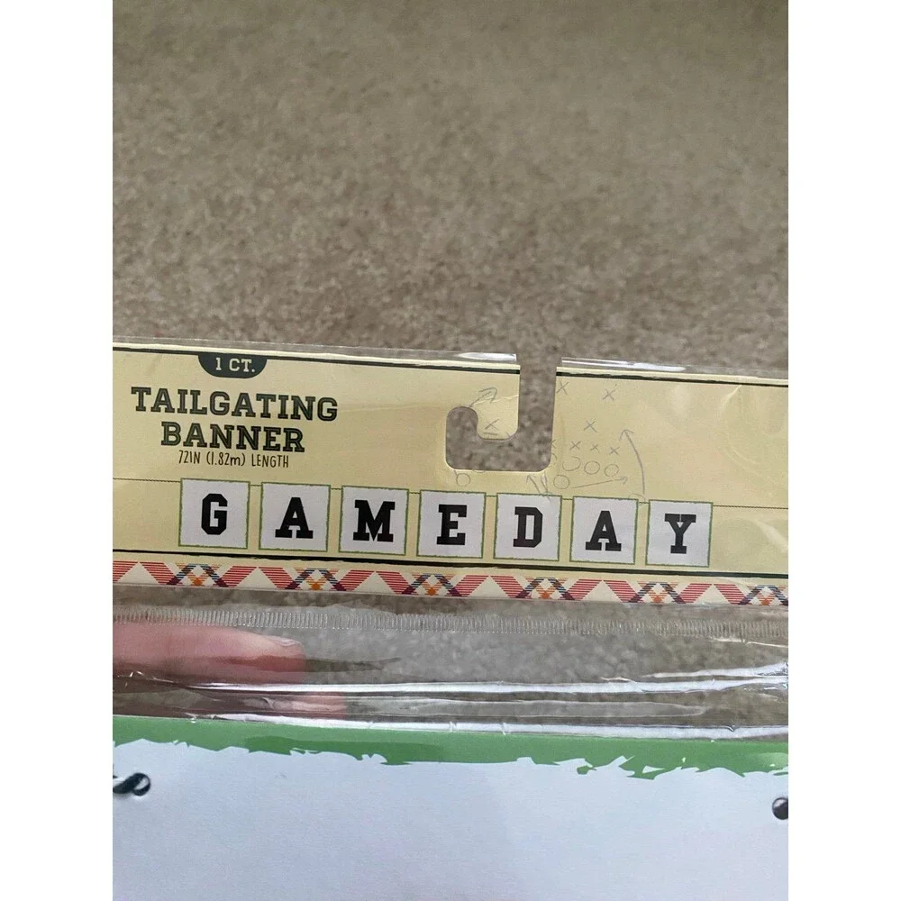 Game Day (2) and Sunday Funday (1) Banners Football Party Decor Sports Theme NWT
